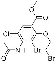 Benzoic acid, 4-(acetylamino)-3-bromo-2-(2-bromoethoxy)-5-chloro-, methyl ester; methyl 4-(acetylamino)-3-bromo-2-(2-bromoethoxy)-5-chlorobenzoate.Structure,748788-39-8Structure Benzoic acid, 4-(acetylamino)-3-bromo-2-(2-bromoethoxy)-5-chloro-, methyl ester; methyl 4-(acetylamino)-3-bromo-2-(2-bromoethoxy)-5-chlorobenzoate. Structure,748788-39-8Structure