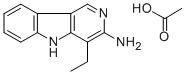 3-Amino-4-ethyl-5h-pyrido(4,3-b)indole acetateStructure,75240-20-9Structure 3-Amino-4-ethyl-5h-pyrido(4,3-b)indole acetate Structure,75240-20-9Structure