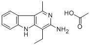 3-Amino-4-ethyl-1-methyl-5h-pyrido(4,3-b)indole acetateStructure,75240-22-1Structure 3-Amino-4-ethyl-1-methyl-5h-pyrido(4,3-b)indole acetate Structure,75240-22-1Structure