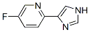 Pyridine, 5-fluoro-2-(1h-imidazol-4-yl)-(9ci)Structure,758679-59-3Structure Pyridine, 5-fluoro-2-(1h-imidazol-4-yl)-(9ci) Structure,758679-59-3Structure