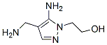 1H-pyrazole-1-ethanol, 5-amino-4-(aminomethyl)-Structure,758680-52-3Structure 1H-pyrazole-1-ethanol, 5-amino-4-(aminomethyl)- Structure,758680-52-3Structure