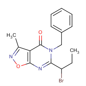 5-芐基-6-(1-溴-丙基)-3-甲基-5H-異噁唑并[5,4-d]嘧啶-4-酮結(jié)構(gòu)式_758721-92-5結(jié)構(gòu)式