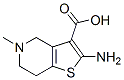 (9CI)-2-氨基-4,5,6,7-四氫-5-甲基-噻吩并[3,2-c]吡啶-3-羧酸結(jié)構(gòu)式_768317-39-1結(jié)構(gòu)式