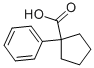 1-Phenylcyclopentanecarboxylic acid Structure,77-55-4Structure