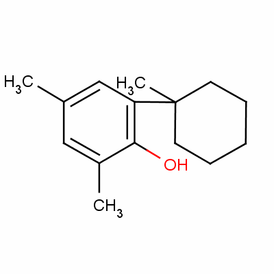 2,4-Dimethyl-6-(1-methylcyclohexyl)phenolStructure,77-61-2Structure 2,4-Dimethyl-6-(1-methylcyclohexyl)phenol Structure,77-61-2Structure