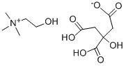 Choline dihydrogencitrate saltStructure,77-91-8Structure Choline dihydrogencitrate salt Structure,77-91-8Structure