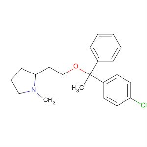 2-[2-[1-(4-Chlorophenyl)-1-phenyl-ethoxy] ethyl]-1-methylpyrrolidine Structure,7723-51-5Structure