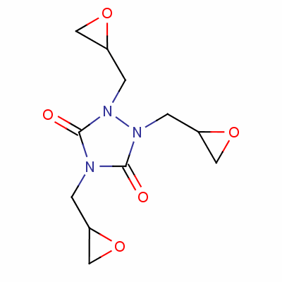 1,2,4-Triazolidine-3,5-dione,1,2,4-tris(2-oxiranylmethyl)-Structure,77658-97-0Structure 1,2,4-Triazolidine-3,5-dione,1,2,4-tris(2-oxiranylmethyl)- Structure,77658-97-0Structure