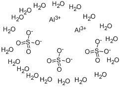 Aluminum sulfate hydrate Structure,7784-31-8Structure