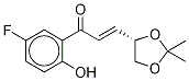 (E)-(4r)-4,5-異亞丙基-二氧基-1-(2-羥基-5-氟苯基)丙烯酮結(jié)構(gòu)式_797054-17-2結(jié)構(gòu)式