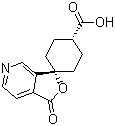 順式-1’-氧代-螺[環(huán)己基-1,3’(1’H)-呋喃并[3,4-c]吡啶]-4-羧酸結(jié)構(gòu)式_807320-43-0結(jié)構(gòu)式
