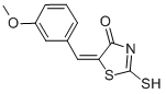 (5E)-2-Mercapto-5-(3-methoxybenzylidene)-1,3-thiazol-4(5H)-oneStructure,81154-02-1Structure (5E)-2-Mercapto-5-(3-methoxybenzylidene)-1,3-thiazol-4(5H)-one Structure,81154-02-1Structure