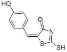 (5E)-5-(4-Hydroxybenzylidene)-2-mercapto-1,3-thiazol-4(5H)-oneStructure,81154-13-4Structure (5E)-5-(4-Hydroxybenzylidene)-2-mercapto-1,3-thiazol-4(5H)-one Structure,81154-13-4Structure