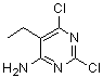 4-Pyrimidinamine, 2,6-dichloro-5-ethyl-Structure,81316-68-9Structure 4-Pyrimidinamine, 2,6-dichloro-5-ethyl- Structure,81316-68-9Structure