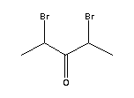 2,4-二溴-3-戊酮結(jié)構(gòu)式_815-60-1結(jié)構(gòu)式