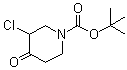 3-氯-4-氧代-1-哌啶羧酸-1,1-二甲基乙酯結(jié)構(gòu)式_815575-86-1結(jié)構(gòu)式