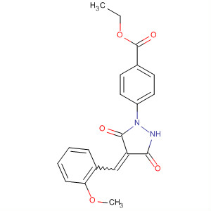乙基 4-[4-(2-甲氧基-亞芐基)-3,5-二氧代-吡唑i二n-1-基]-苯甲酸結(jié)構(gòu)式_820238-42-4結(jié)構(gòu)式