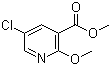 5-氯-2-甲氧基煙酸甲酯結(jié)構(gòu)式_82060-51-3結(jié)構(gòu)式