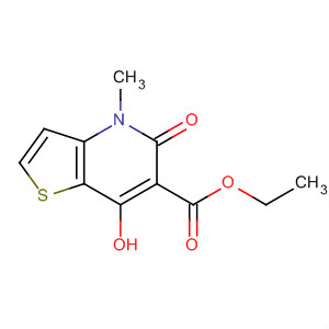 7-羥基-4-甲基-5-氧代-4,5-二氫噻吩并[3,2-b]吡啶-6-羧酸乙酯結(jié)構(gòu)式_83179-00-4結(jié)構(gòu)式