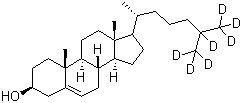 Cholesterol-25,26,26,26,27,27,27-d7Structure,83199-47-7Structure Cholesterol-25,26,26,26,27,27,27-d7 Structure,83199-47-7Structure