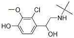 4-(2-(Tert-butylamino)-1-hydroxyethyl)-3-chloro-2-methoxyphenolStructure,83847-89-6Structure 4-(2-(Tert-butylamino)-1-hydroxyethyl)-3-chloro-2-methoxyphenol Structure,83847-89-6Structure