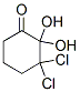3,3-Dichloro-2,2-dihydroxycyclohexanoneStructure,83878-01-7Structure 3,3-Dichloro-2,2-dihydroxycyclohexanone Structure,83878-01-7Structure