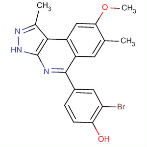 2-溴-4-[1,7-二甲基-8-(甲基氧基)-3H-吡唑并[3,4-c]異喹啉-5-基]苯酚結構式_838855-22-4結構式
