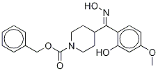 (E)-2-(5-甲氧基)苯酚 4-(n-芐氧基羰基)哌啶基-甲酮肟結(jié)構(gòu)式_84163-47-3結(jié)構(gòu)式