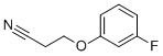 3-(3-Fluorophenoxy)propanenitrileStructure,844648-05-1Structure 3-(3-Fluorophenoxy)propanenitrile Structure,844648-05-1Structure