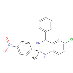 6-Chloro-1,2,3,4-tetrahydro-2-methyl-2-(4-nitrophenyl)-4-phenylquinazolineStructure,84571-58-4Structure 6-Chloro-1,2,3,4-tetrahydro-2-methyl-2-(4-nitrophenyl)-4-phenylquinazoline Structure,84571-58-4Structure