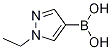 1-乙基吡唑-4-硼酸結(jié)構(gòu)式_847818-56-8結(jié)構(gòu)式