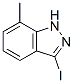 1H-Indazole, 3-iodo-7-methyl-Structure,847906-27-8Structure 1H-Indazole, 3-iodo-7-methyl- Structure,847906-27-8Structure