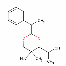 1,3-Dioxane,5,5-dimethyl-4-(1-methylethyl)-2-(1-phenylethyl)-Structure,84912-19-6Structure 1,3-Dioxane,5,5-dimethyl-4-(1-methylethyl)-2-(1-phenylethyl)- Structure,84912-19-6Structure