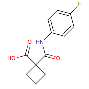 1-(4-氟苯基氨基甲酰)環(huán)丁烷羧酸結(jié)構(gòu)式_849217-49-8結(jié)構(gòu)式