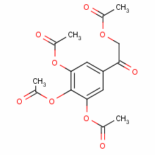 2-(乙?；趸?-1-[3,4,5-三(乙?；趸?苯基]-乙酮結(jié)構(gòu)式_85117-87-9結(jié)構(gòu)式