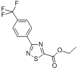 Ethyl 3-(4-(trifluoromethyl)phenyl)-1,2,4-thiadiazole-5-carboxylateStructure,851224-80-1Structure Ethyl 3-(4-(trifluoromethyl)phenyl)-1,2,4-thiadiazole-5-carboxylate Structure,851224-80-1Structure