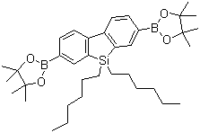9,9-Dihexyl-9h-9-silafluorene-2,7-bis(boronic acid pinacol ester)Structure,852138-91-1Structure 9,9-Dihexyl-9h-9-silafluorene-2,7-bis(boronic acid pinacol ester) Structure,852138-91-1Structure