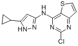 2-氯-n-(5-環(huán)丙基-1H-吡唑-3-基)-噻吩并[3,2-d]嘧啶-4-胺結(jié)構(gòu)式_852443-70-0結(jié)構(gòu)式