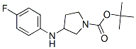 3-(4-氟苯氨基)-吡咯烷-1-羧酸叔丁酯結(jié)構(gòu)式_853577-87-4結(jié)構(gòu)式