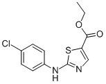 Ethyl 2-(4-chlorophenylamino)-5-thiazolecarboxylateStructure,855531-18-9Structure Ethyl 2-(4-chlorophenylamino)-5-thiazolecarboxylate Structure,855531-18-9Structure