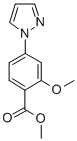 Methyl 2-methoxy-4-(1h-pyrazol-1-yl)benzoateStructure,858523-28-1Structure Methyl 2-methoxy-4-(1h-pyrazol-1-yl)benzoate Structure,858523-28-1Structure