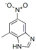 1H-benzimidazole, 7-methyl-5-nitro-Structure,861600-96-6Structure 1H-benzimidazole, 7-methyl-5-nitro- Structure,861600-96-6Structure