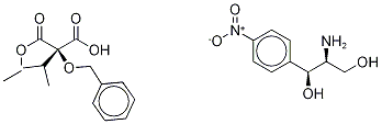 (2R)-2-isopropyl-2-(benzyloxy)-propanedioic acid 1-ethyl ester (1s,2s)-2-amino-1-(4-nitrophenyl)-1,3-propanediol saltStructure,86195-29-1Structure (2R)-2-isopropyl-2-(benzyloxy)-propanedioic acid 1-ethyl ester (1s,2s)-2-amino-1-(4-nitrophenyl)-1,3-propanediol salt Structure,86195-29-1Structure