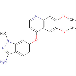 6-((6,7-Bis(methyloxy)-4-quinolinyl)oxy)-1-methyl-1h-indazol-3-amine Structure,862178-75-4Structure