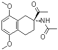 (R)-N-(2-乙?；?1,2,3,4-四氫-5,8-二甲氧基-2-萘基)乙酰胺結(jié)構(gòu)式_86264-61-1結(jié)構(gòu)式