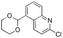 Quinoline, 2-chloro-5-(1,3-dioxan-2-yl)- (9ci)Structure,863549-10-4Structure Quinoline, 2-chloro-5-(1,3-dioxan-2-yl)- (9ci) Structure,863549-10-4Structure