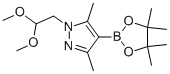 1-(2,2-二甲氧基-乙基)-3,5-二甲基-4-(4,4,5,5-四甲基-[1,3,2]二噁硼烷-2-基)-1H-吡唑結(jié)構(gòu)式_864754-33-6結(jié)構(gòu)式