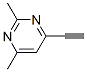 Pyrimidine, 4-ethynyl-2,6-dimethyl- (9ci)Structure,86521-00-8Structure Pyrimidine, 4-ethynyl-2,6-dimethyl- (9ci) Structure,86521-00-8Structure
