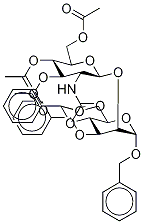 2-O-(2-乙酰氨基-2-脫氧-3,4,6-三-O-乙酰基-beta-D-吡喃葡萄糖基)-3-O-芐基-4,6-O-亞芐基-alpha-D-甘露糖結(jié)構(gòu)式_865488-84-2結(jié)構(gòu)式
