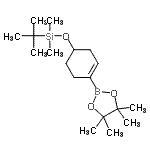 叔丁基-二甲基-[4-(4,4,5,5-四甲基-1,3,2-二噁硼烷-2-基)-3-環(huán)己烯-1-基]氧基硅烷結(jié)構(gòu)式_865869-27-8結(jié)構(gòu)式